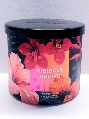 Goose Creek HIBISCUS ORCHID Large 3-Wick Scented Candle, 14.5 Oz